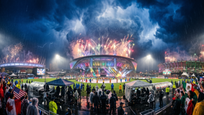 Behind the Opening Ceremony: The Triple Host Celebration and Heavy Rain Challenges at World Cup 2026 🌧️🏟️🎆