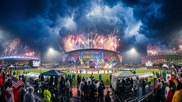Behind the Opening Ceremony: The Triple Host Celebration and Heavy Rain Challenges at World Cup 2026 🌧️🏟️🎆