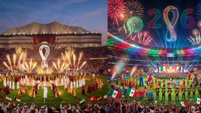 هل يتفوق افتتاح كأس العالم 2026 في المكسيك على افتتاح قطر 2022؟ 🏟️🌎✨