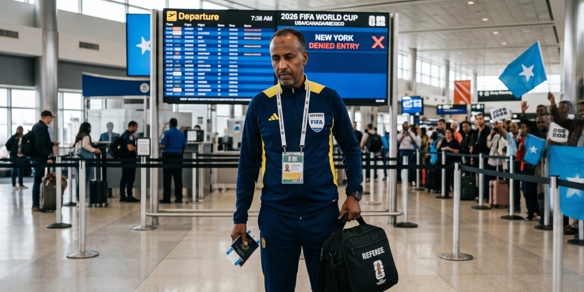 United States Denies Entry to Referee Omar Artan as Somalia Reacts with Anger Ahead of World Cup 2026 🇺🇸🇸🇴⚽