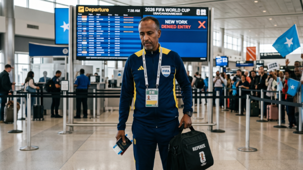 United States Denies Entry to Referee Omar Artan as Somalia Reacts with Anger Ahead of World Cup 2026 🇺🇸🇸🇴⚽