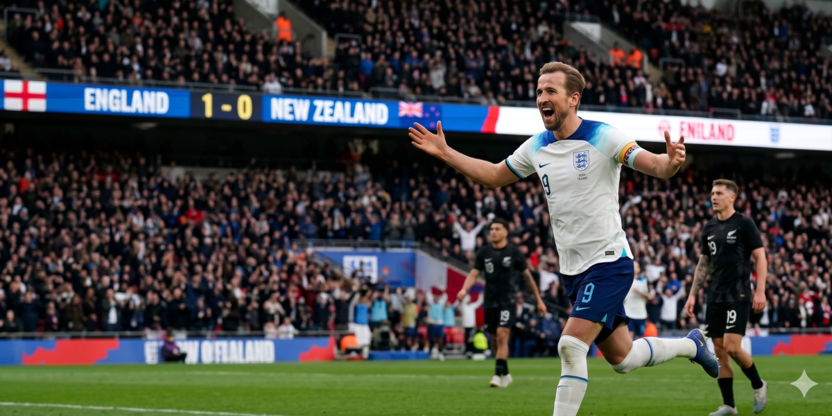 England Escapes New Zealand’s Trap: “The King” Harry Kane Rescues the Three Lions with a Crucial Goal 🇬🇧🇳🇿
