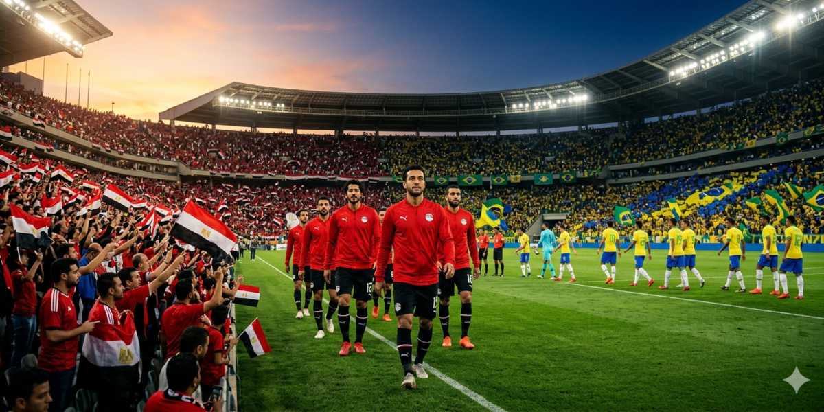 Brazil Face Egypt as Haitham Hassan Starts Ahead of Mohamed Salah 🇧🇷🇪🇬